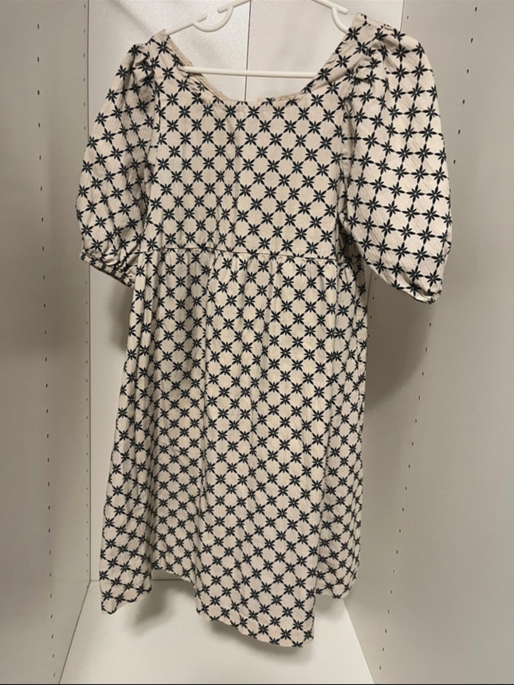 Rabbit + Bear Puff-Sleeve Girls Dress